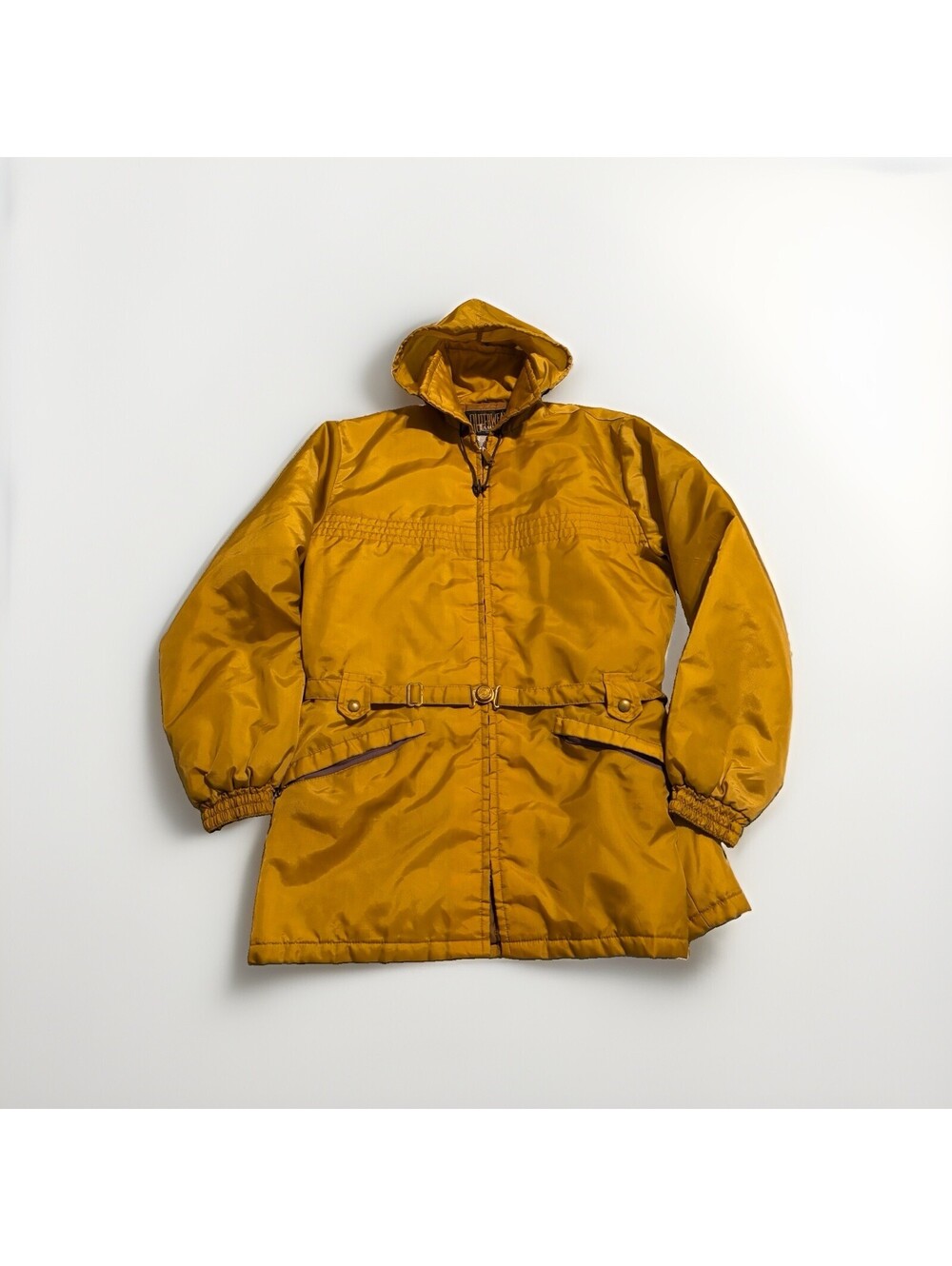 Vintage 80s Campus Jacket Mens 42  Yellow All Weather USA Bomber Full Zip